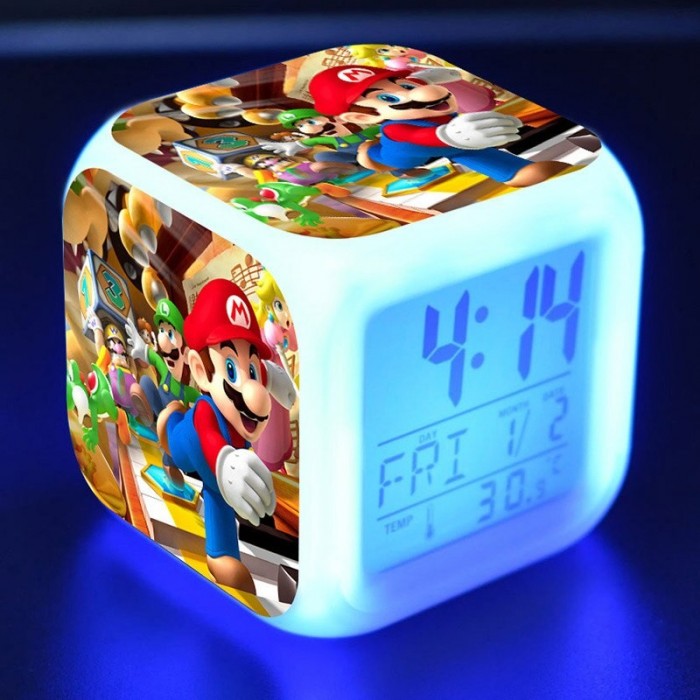 Réveil Mario Party LED