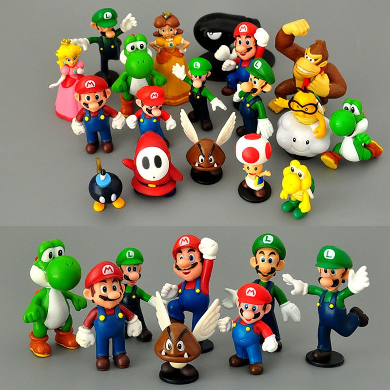 Lot De 18 Figurines Super Mario Livraison Gratuite 4915